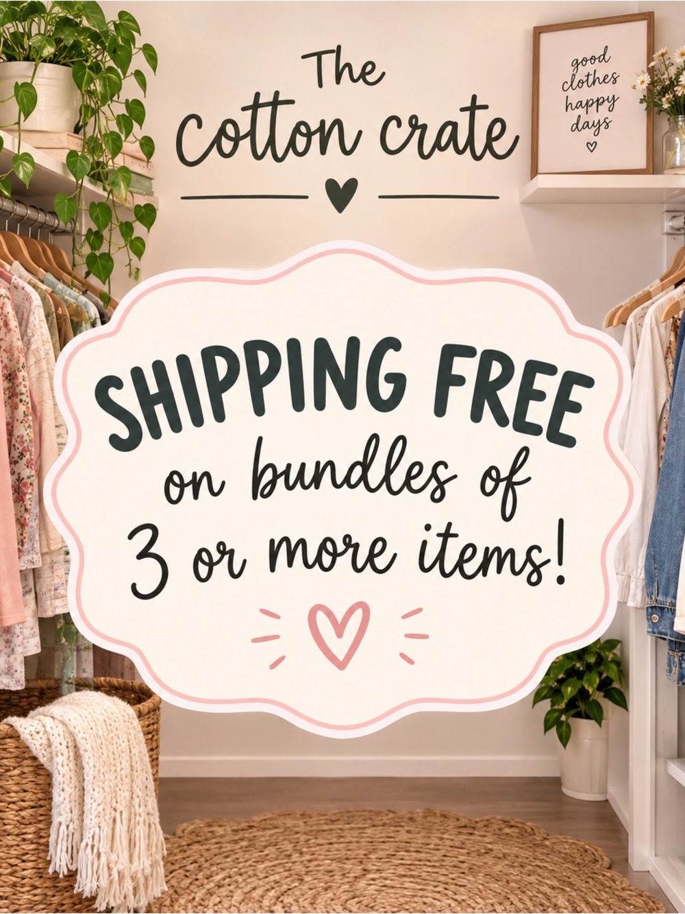 Free Shipping on bundles of 3 or more items!
